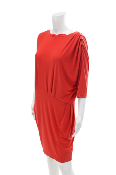 Mark & James by Badgley Mischka Womens Short Sleeve Mini Dress Red Size M