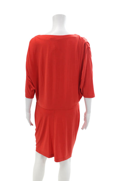 Mark & James by Badgley Mischka Womens Short Sleeve Mini Dress Red Size M