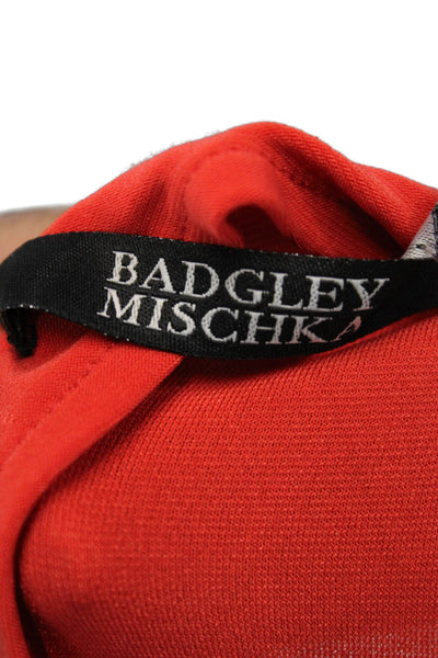 Mark & James by Badgley Mischka Womens Short Sleeve Mini Dress Red Size M