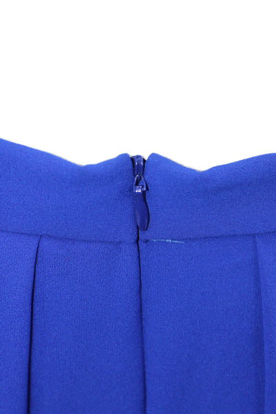 Belle Badgley Mischka Womens Mid-Rise Zippered Maxi Skirt Blue Size M