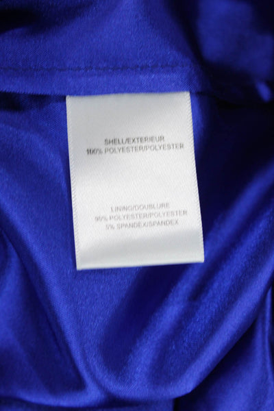 Belle Badgley Mischka Womens Mid-Rise Zippered Maxi Skirt Blue Size M