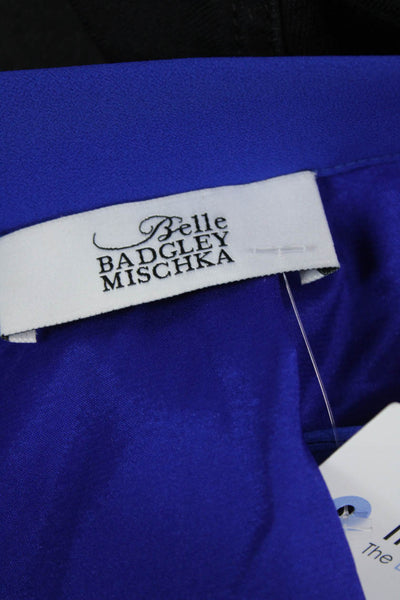 Belle Badgley Mischka Womens Mid-Rise Zippered Maxi Skirt Blue Size M