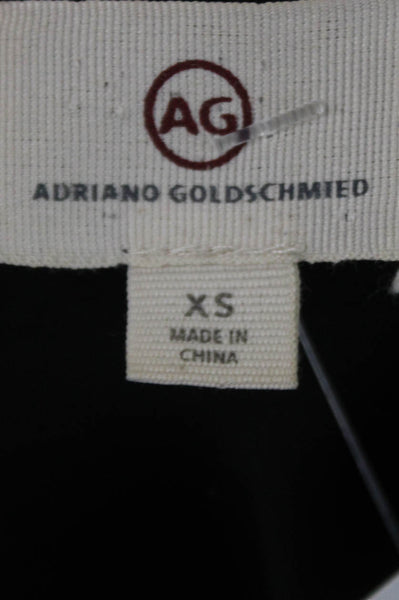 Adriano Goldschmied Womens Sleeveless V-neck Lined Tank Blouse Black Size XS