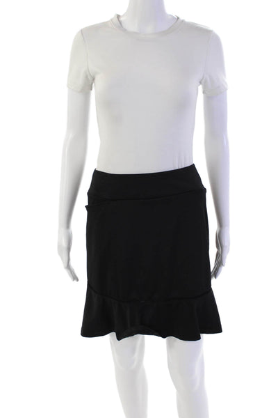 Tail Womens Stretch Ruffle Hem Two Pocket Activewear Skort Black Size XL