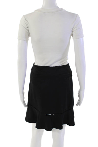 Tail Womens Stretch Ruffle Hem Two Pocket Activewear Skort Black Size XL