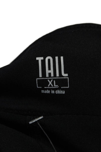 Tail Womens Stretch Ruffle Hem Two Pocket Activewear Skort Black Size XL