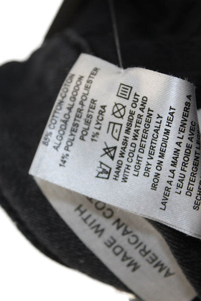 DL1961 Womens High Rise Farrow Instaslim Ankle Leg Jeans Black Cotton Size 26