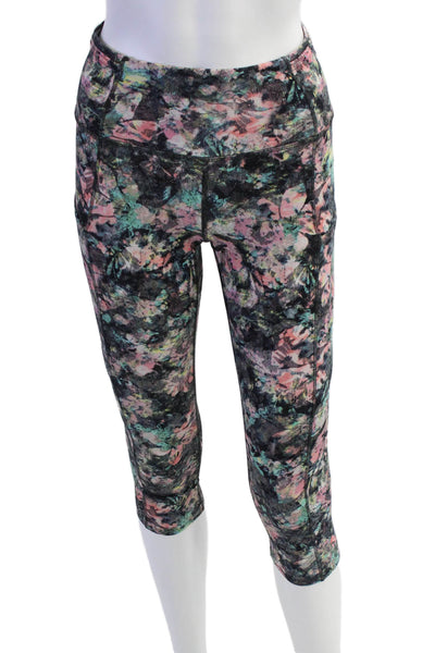 Lululemon Womens High Rise Abstract Print Crop Leggings Multicolor Size 4