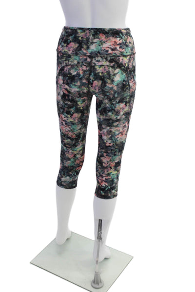 Lululemon Womens High Rise Abstract Print Crop Leggings Multicolor Size 4