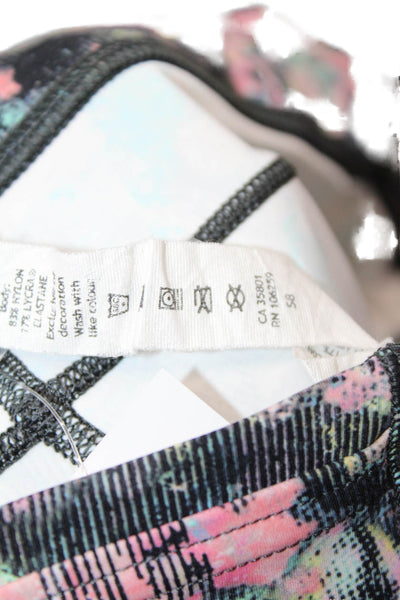 Lululemon Womens High Rise Abstract Print Crop Leggings Multicolor Size 4