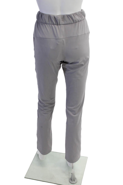 Lululemon Womens Elasticated Drawstring Waist Straight Joggers Gray Size 2
