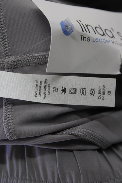 Lululemon Womens Elasticated Drawstring Waist Straight Joggers Gray Size 2