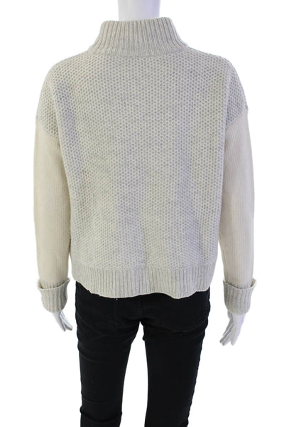 Rebecca Taylor Women's Turtleneck Long Sleeves Pullover Sweater Gray Size 2