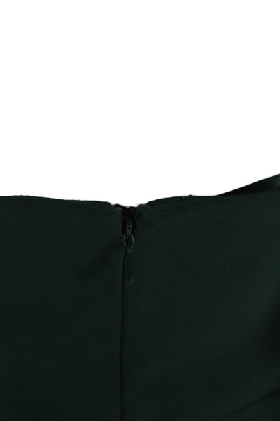 Jewel Badgley Mischka Women's Sweetheart Neckline Tulip Midi Dress Green Size 14