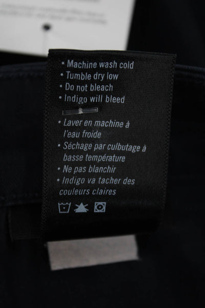 Paige Black Label Mens Slim Leg Federal Pants Navy Blue Cotton Size 32