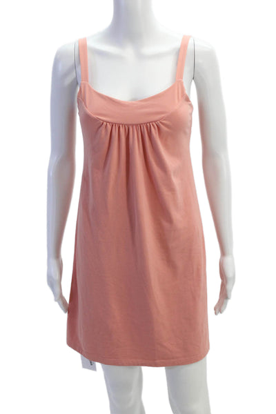 Susana Monaco Womens Scoop Neck Sleeveless Mini Dress Pink Size S