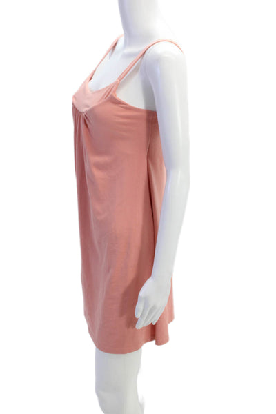 Susana Monaco Womens Scoop Neck Sleeveless Mini Dress Pink Size S