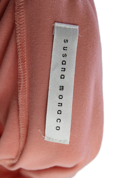 Susana Monaco Womens Scoop Neck Sleeveless Mini Dress Pink Size S