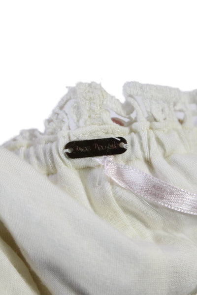 Free People Womens Cotton Lace Lined Mini Skirt White Size Small