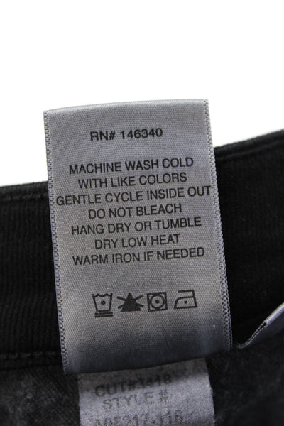 Amo Womens High Rise Stix Crop Black Magic Denim Jeans Size 29