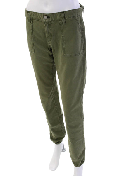 Textile Elizabeth and James Womens High Rise Jogger Oliver Pants Green Size 26
