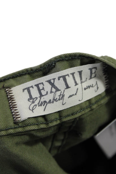Textile Elizabeth and James Womens High Rise Jogger Oliver Pants Green Size 26