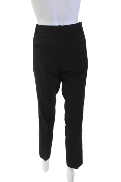 Theory Womens Pleated Zip Lined Tapered Leg Dress Pants Black Size 04