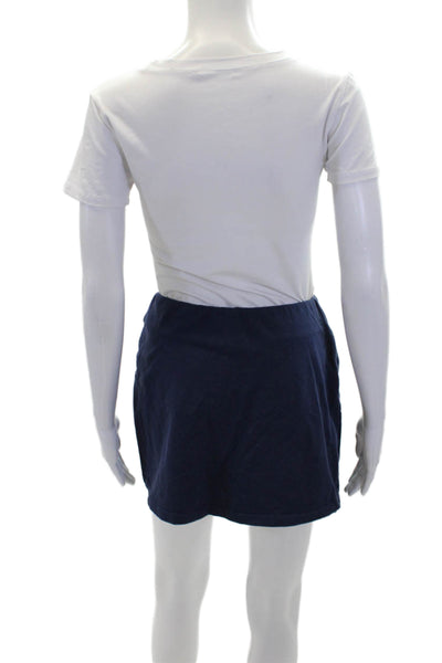 Lilly Pulitzer Womens Cotton Stretch Casual Mini Skort Solid Blue Size XS