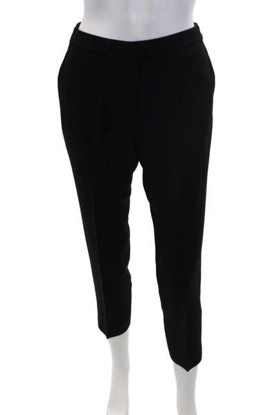 Theory Womens Three Pocket Elastic Waist Tapered Pants Trousers Black Size 00