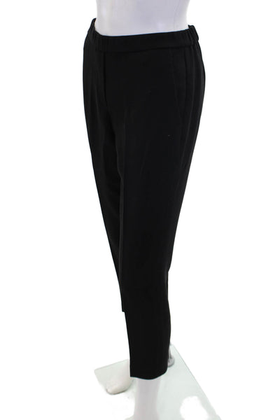Theory Womens Three Pocket Elastic Waist Tapered Pants Trousers Black Size 00