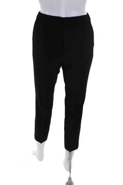 Theory Womens Three Pocket Elastic Waist Tapered Pants Trousers Black Size 00