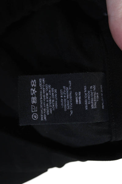 Theory Womens Three Pocket Elastic Waist Tapered Pants Trousers Black Size 00