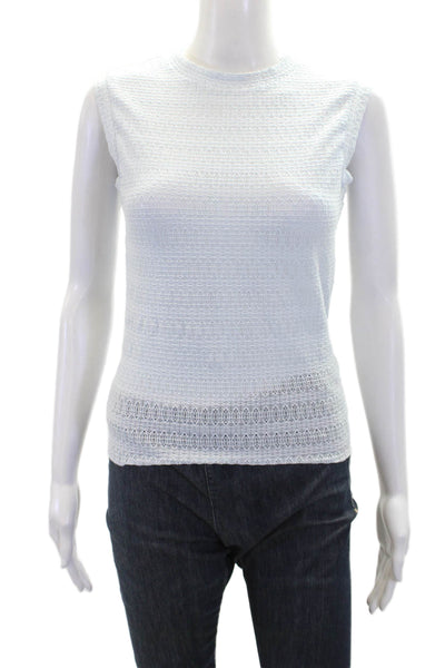 Rag & Bone Womens Sleeveless Round Neck Pullover Tank Top Blouse Blue Size XS