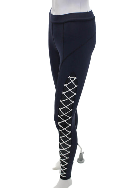 Jonathan Simkhai Carbon 38 Womens Pull On Leggings Navy Blue Size Extra Small