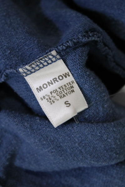 Monrow Womens Cotton Tie Dye Print Drawstring Sweatpants Blue Size S