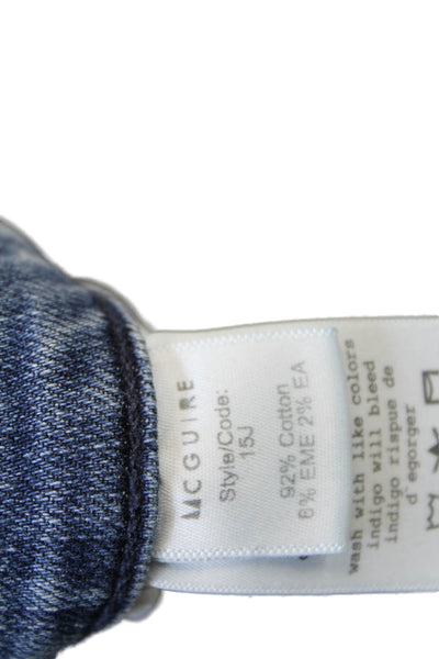 McGuire Womens Cotton Denim Five Pocket Mid-Rise Skinny Jeans Blue Size 26