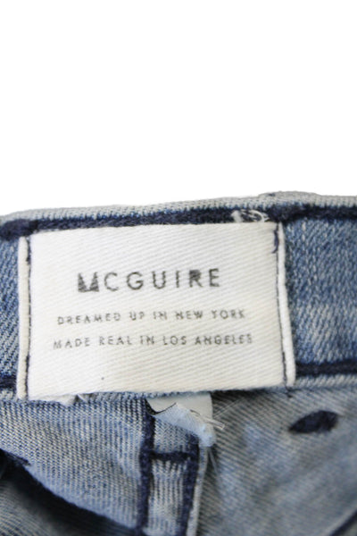 McGuire Womens Cotton Denim Five Pocket Mid-Rise Skinny Jeans Blue Size 26