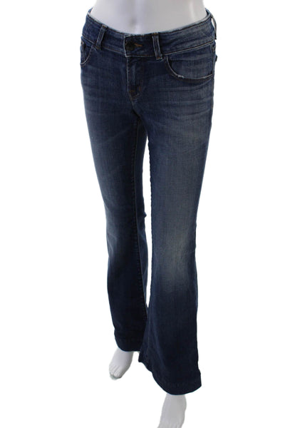 J Brand Womens Cotton Denim Mid-Risee Five Pocket Flared Jeans Blue Size 26