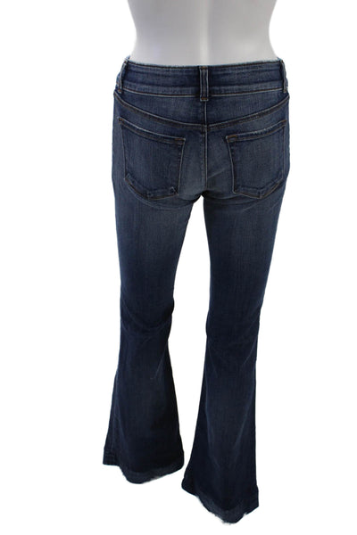 J Brand Womens Cotton Denim Mid-Risee Five Pocket Flared Jeans Blue Size 26