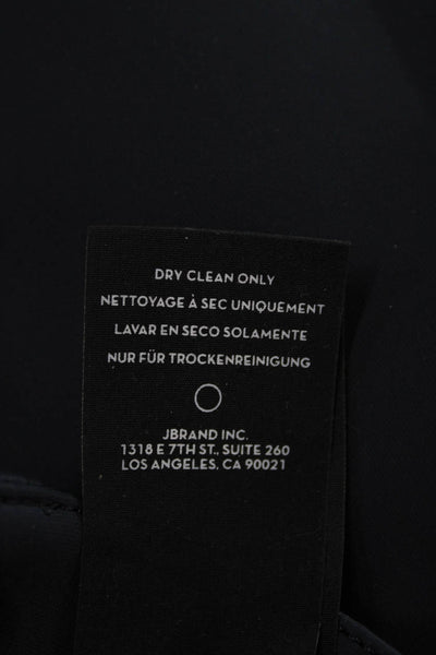 J Brand Mens Zippered Tapered Flat Front Casual Pants Solid Blue Size 32