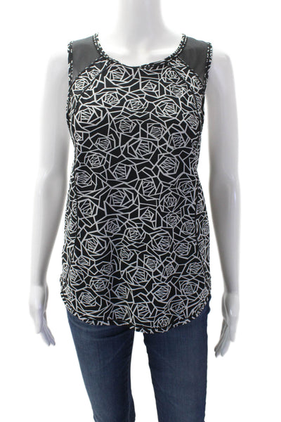 Lululemon Womens Abstract Cut Out Pullover Activewear Tank Top Black Size 4