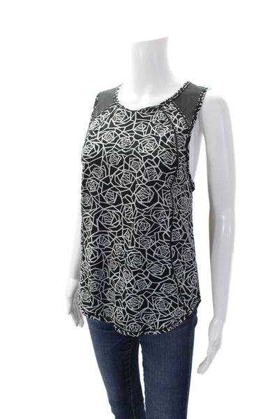 Lululemon Womens Abstract Cut Out Pullover Activewear Tank Top Black Size 4
