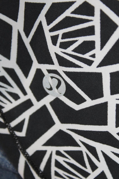 Lululemon Womens Abstract Cut Out Pullover Activewear Tank Top Black Size 4