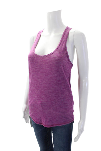 Lululemon Womens Scoop Neck Pullover Activewear Tank Top Purple Size 6