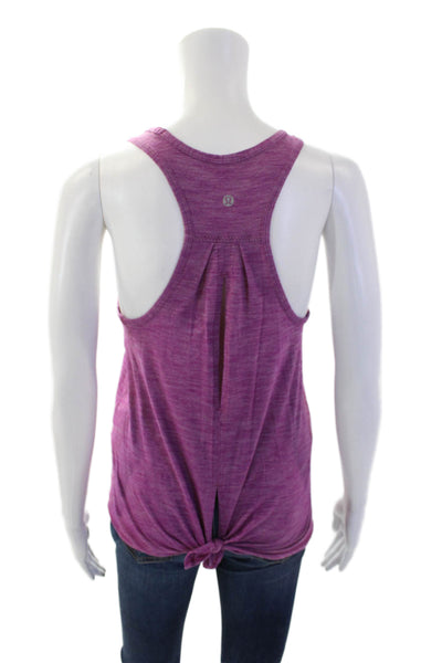 Lululemon Womens Scoop Neck Pullover Activewear Tank Top Purple Size 6