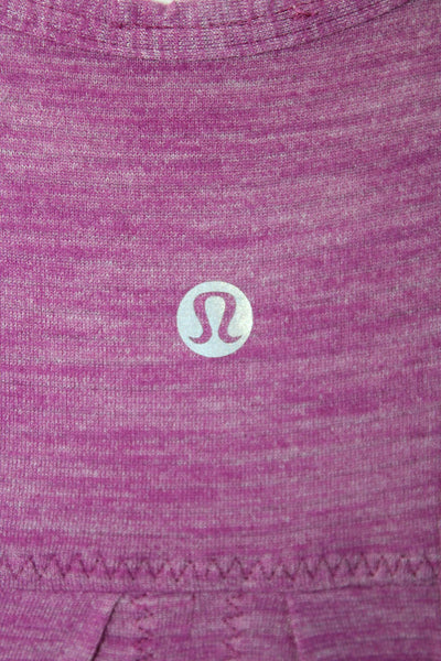 Lululemon Womens Scoop Neck Pullover Activewear Tank Top Purple Size 6