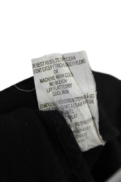 Vince Womens Zippered Mid-Rise Casual Pull-On Skinny Pants Black Size 8