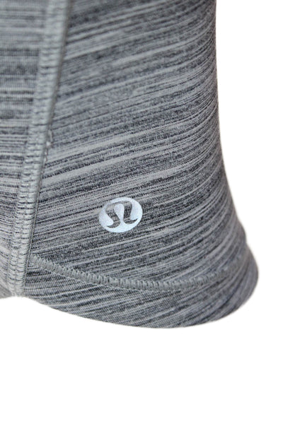 Lululemon Womens High Rise Zip Pocket Cropped Leggings Gray Size 6