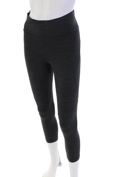 Outdoor Voices Womens High Waisted Solid Ankle Leggings Gray Size S