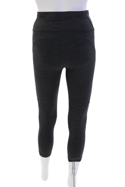 Outdoor Voices Womens High Waisted Solid Ankle Leggings Gray Size S